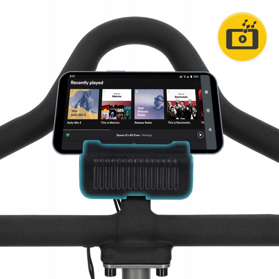 Велотренажер спиннинговый спинбайк Racing 4FIZJO P-5905973401654 Black/Blue