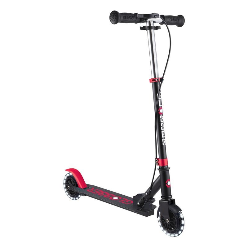 Самокат двоколісний FLOW ELEMENT JUNIOR LIGHTS GLOBBER 729-102 чорно-червоний