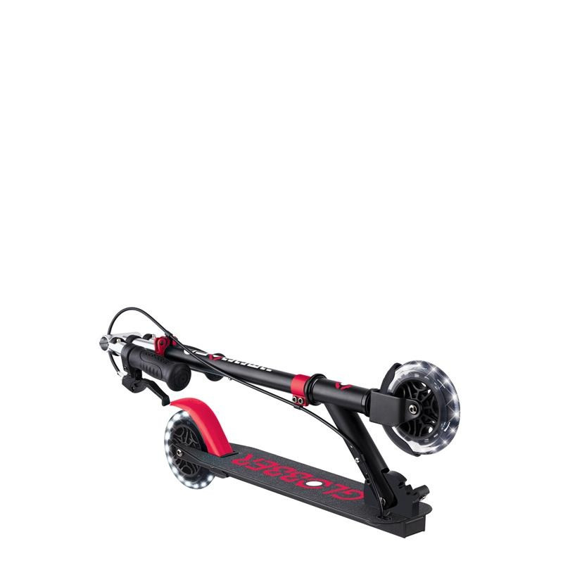 Самокат двоколісний FLOW ELEMENT JUNIOR LIGHTS GLOBBER 729-102 чорно-червоний