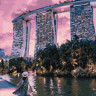 Картина за номерами. Brushme "Мандрівниця в Сінгапурі" GX29745 