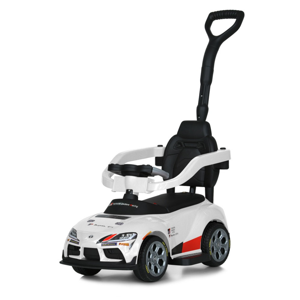 Дитяча каталка-толокар 2 в 1 Bambi M 6129EL-1 з батьківською ручкою