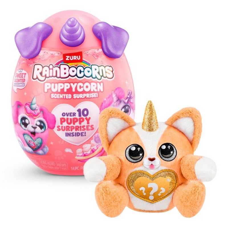 Мягкая игрушка-сюрприз Rainbocorns 9298J (серия Puppycorn Scent Surprise)