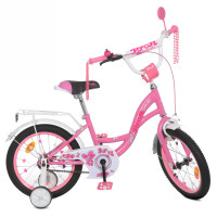 Велосипед дитячий PROF1 Y1621 16 дюймів, рожевий