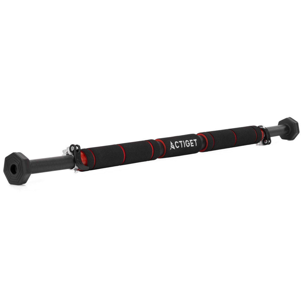 Турнік розсувний Actiget ACT0167 Black/Red 62-100 см, до 300 кг
