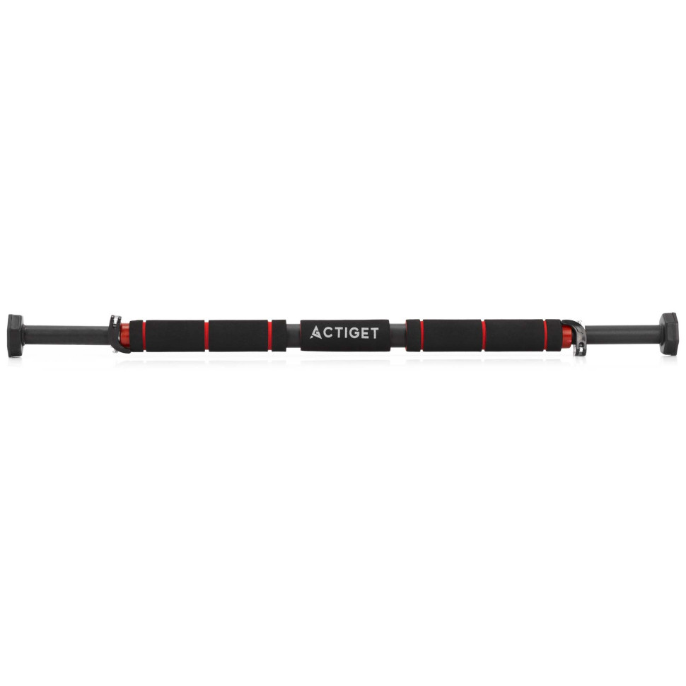 Турнік розсувний Actiget ACT0167 Black/Red 62-100 см, до 300 кг