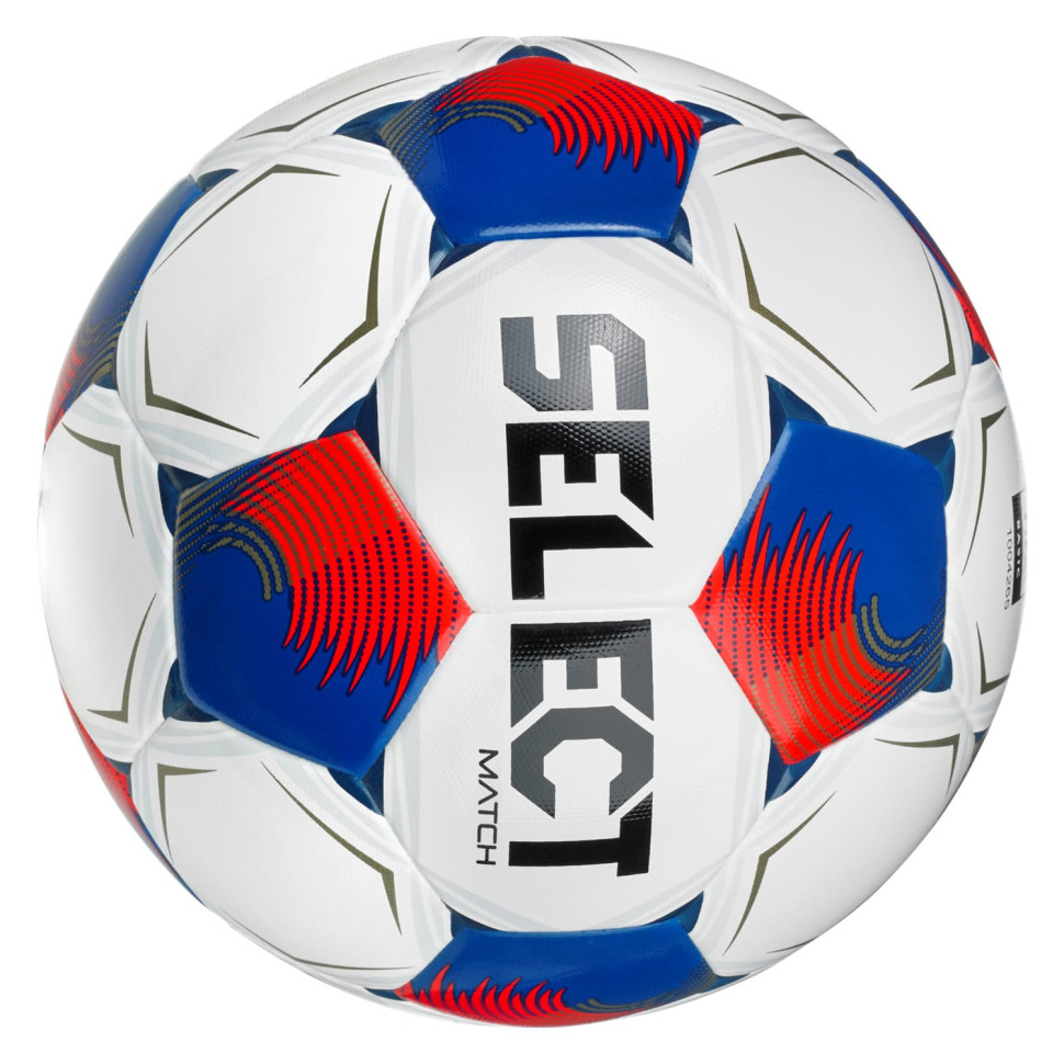 М'яч футбольний FB Match Fifa v26 Select 057538-004 білий/червоний, розмір 5