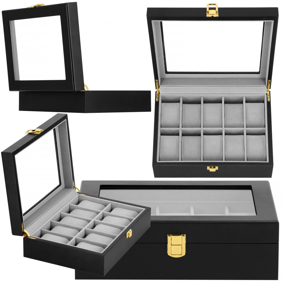 Скринька-органайзер для зберігання годинників Springos HA1066 26.5x20x8 см