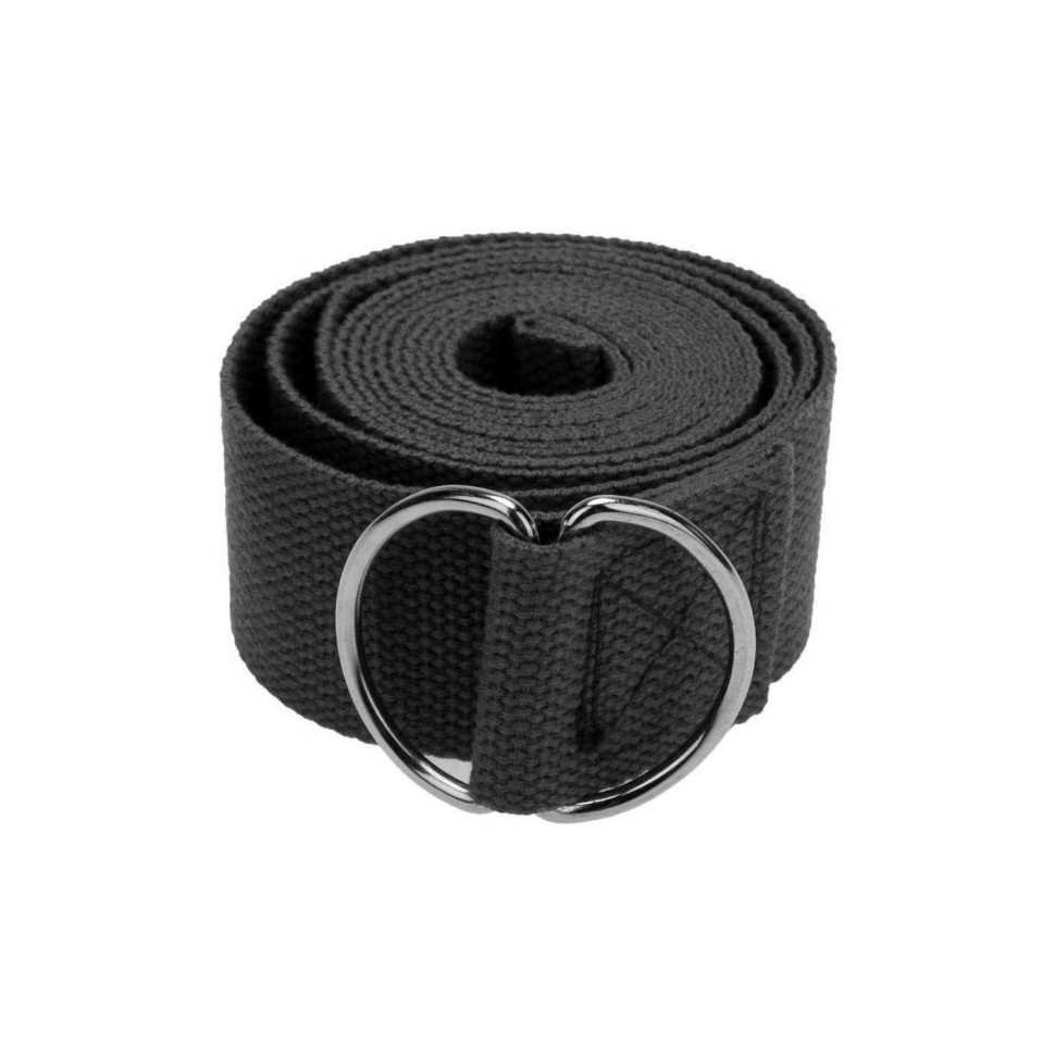 Ремень для йоги EasyFit EF-1830-BK длина 183 cм ,черный