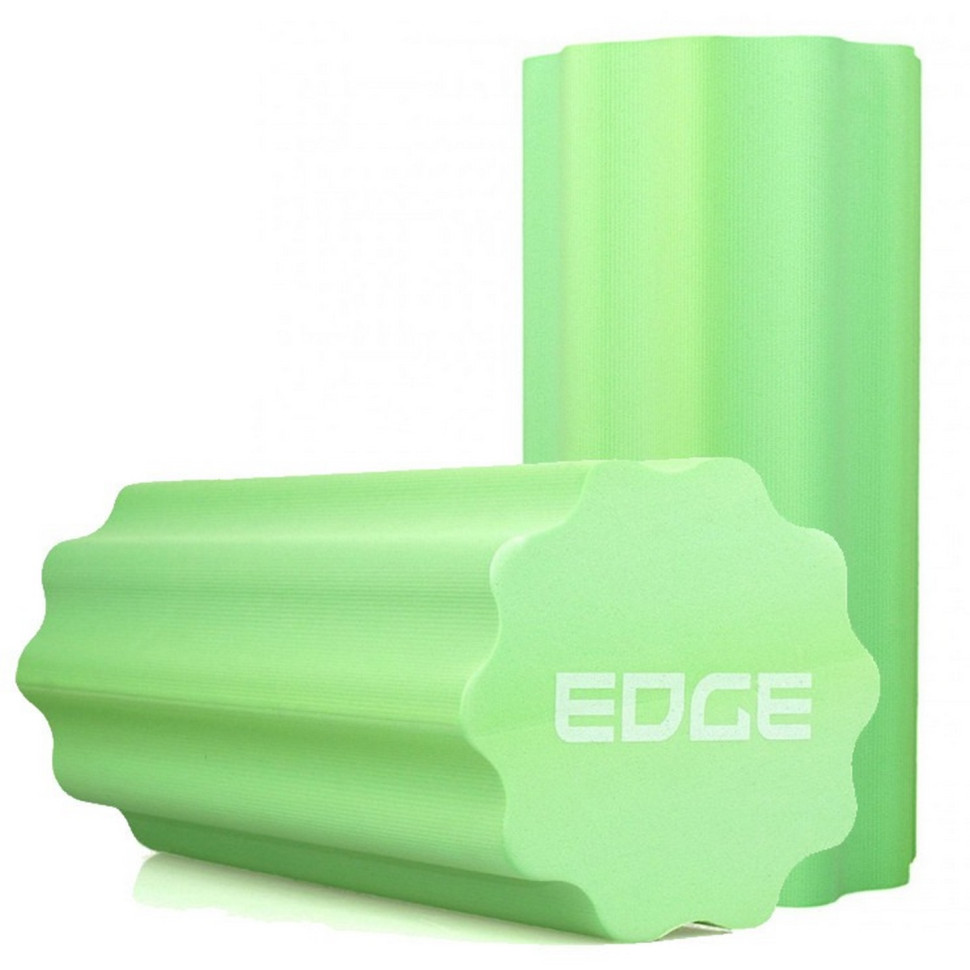 Масажний ролик YOGA Roller EDGE ERO3-30 GREEN, профільований, EVA 30*15см