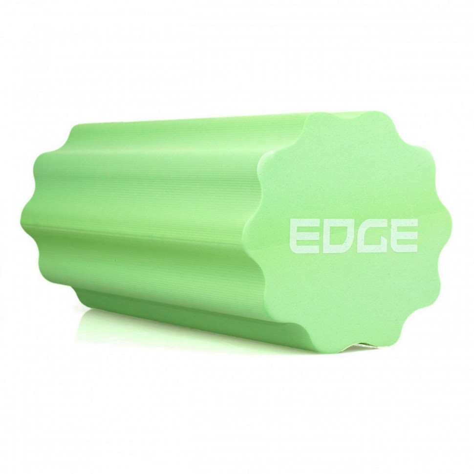Масажний ролик YOGA Roller EDGE ERO3-30 GREEN, профільований, EVA 30*15см