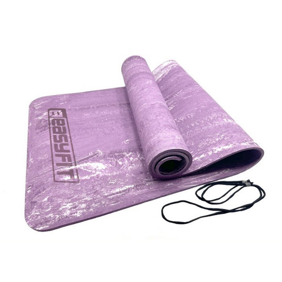 Килимок для йоги та фітнесу PER Premium Mat EasyFit EF-1930-1-V 8 мм, фіолетовий