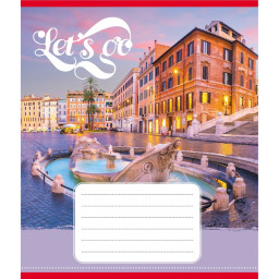 Тетрадь ученическая "Гоу" Leader 036-580075L-1 в линию, 36 листов 