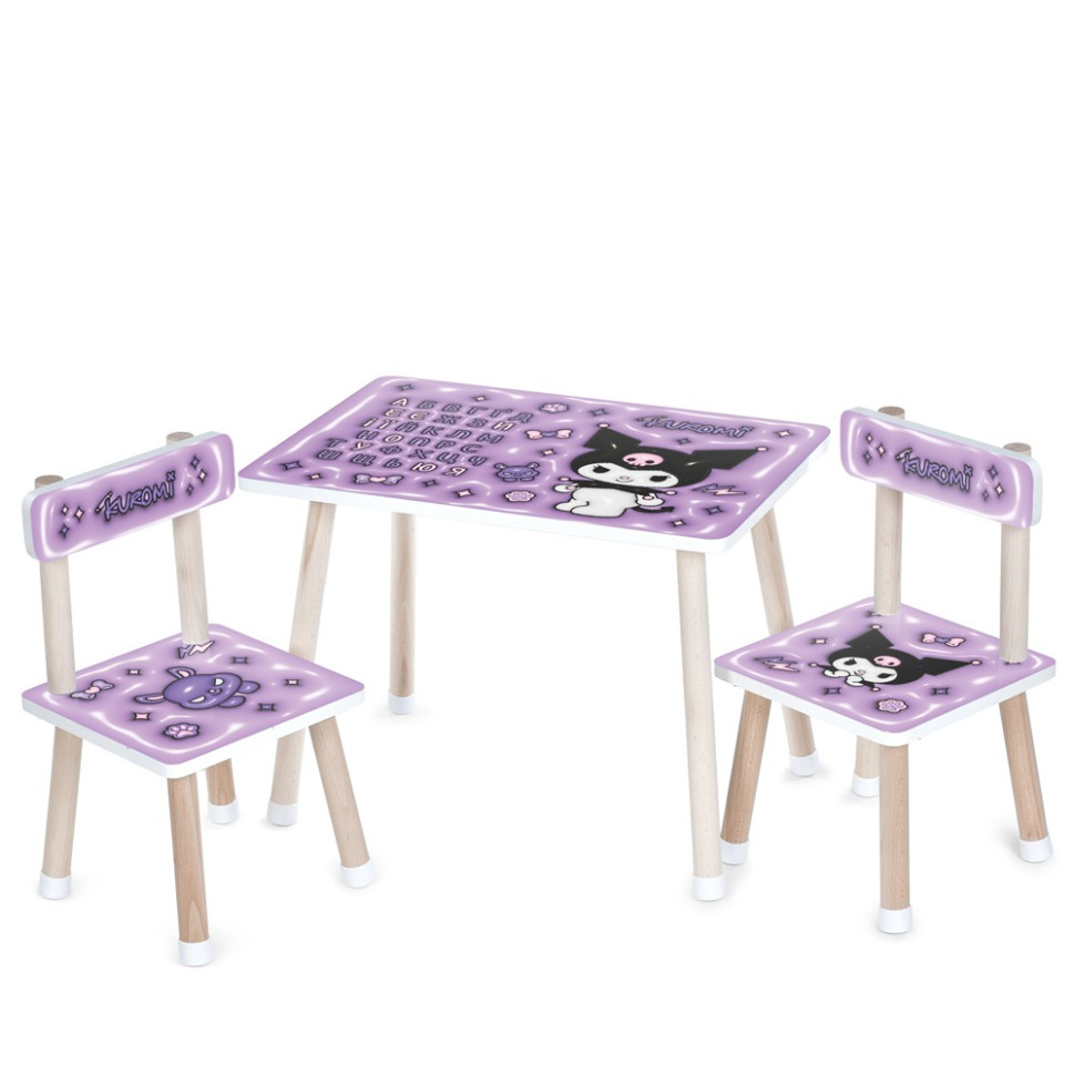 Дитячий Столик Bambi M 501-6 стільниця 60 х 40 см, 2 стільчики