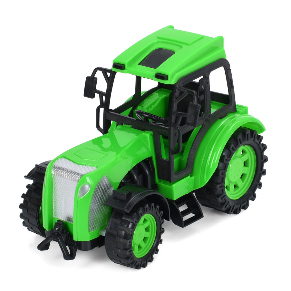 Трактор на радиоуправлении Bambi CR1922(Green) аккумулятор, USB зарядное, 20 см