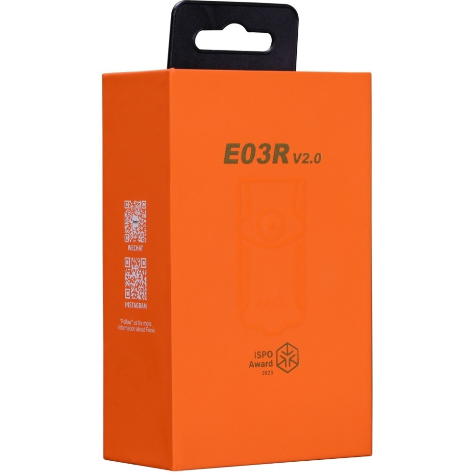 Фонарь наключный Fenix E03RV20RED, красный 500 люмен