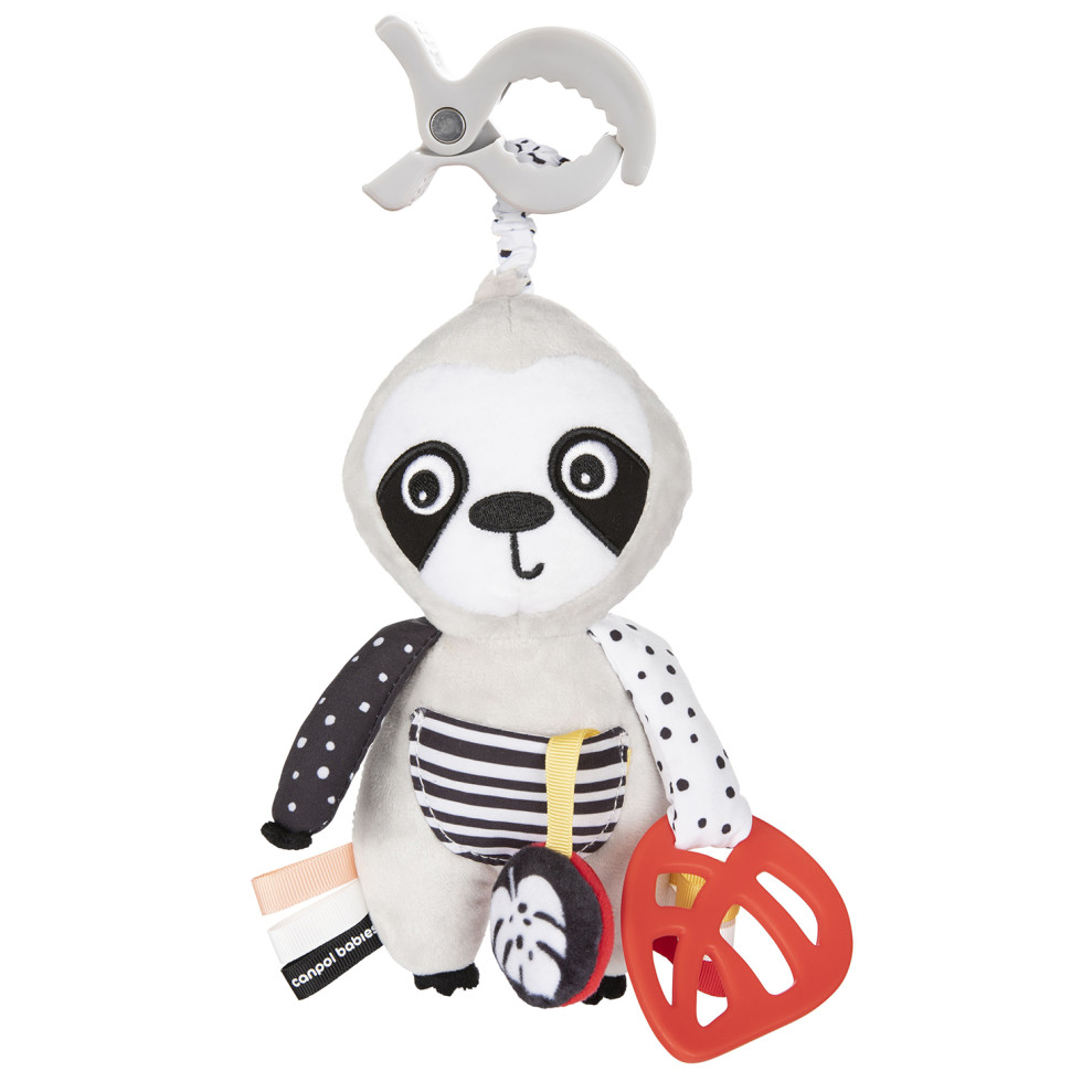 Игрушка-подвеска Ленивец BabiesBoo Canpol babies 68/090 с зеркальцем