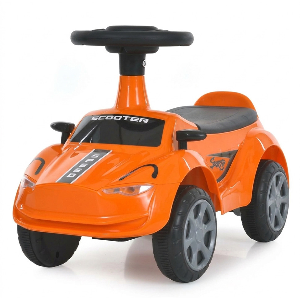 Каталка-толокар Bambi M 6518-7 помаранчевий, світло, музика, до 25 кг