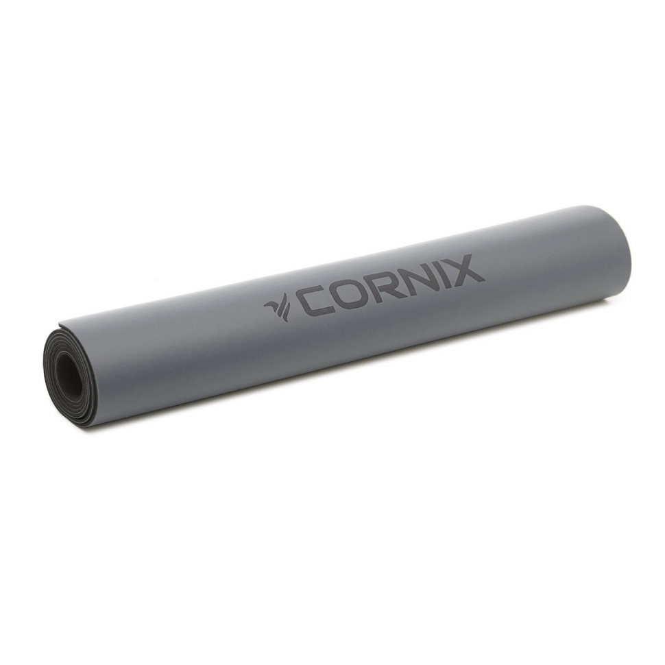 Килимок спортивний для йоги та фітнесу Cornix XR-0320 Grey 183 x 68 x 0.4 см