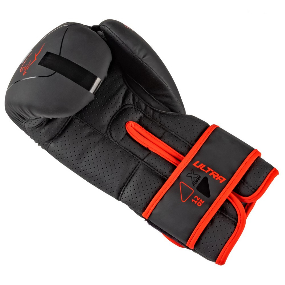 Боксерские перчатки 3024 Ultra Mat PowerPlay PP_3024_8oz_Bl/Red, размер 8 унций