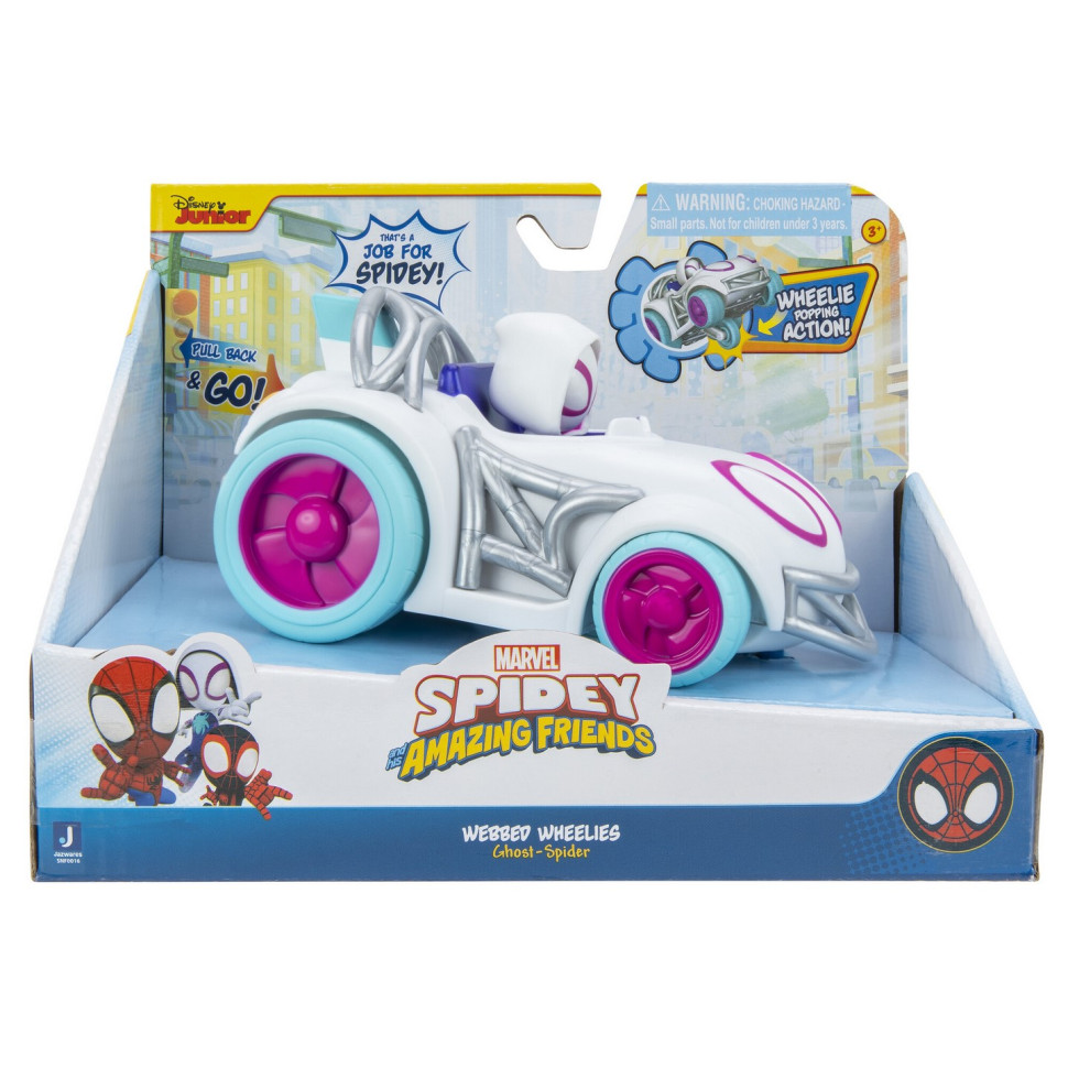 Машинка инерционная Spidey Pull Back Vehicle Ghost Spider Призрак-паук SNF0016