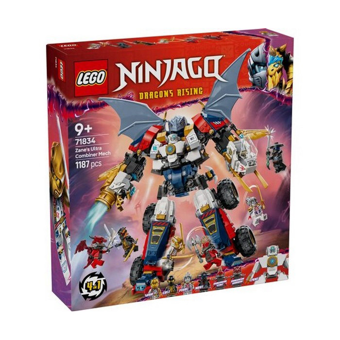 Конструктор Ninjago Ультраоб'єднуючий робот Зейна LEGO 71834, 1187 деталей