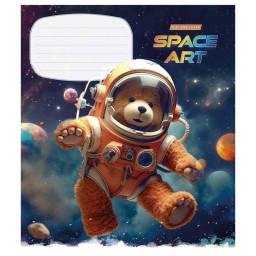 Зошит учнівський "Space Art" Школярик 012-3406L-3 в лінію, 12 аркушів 
