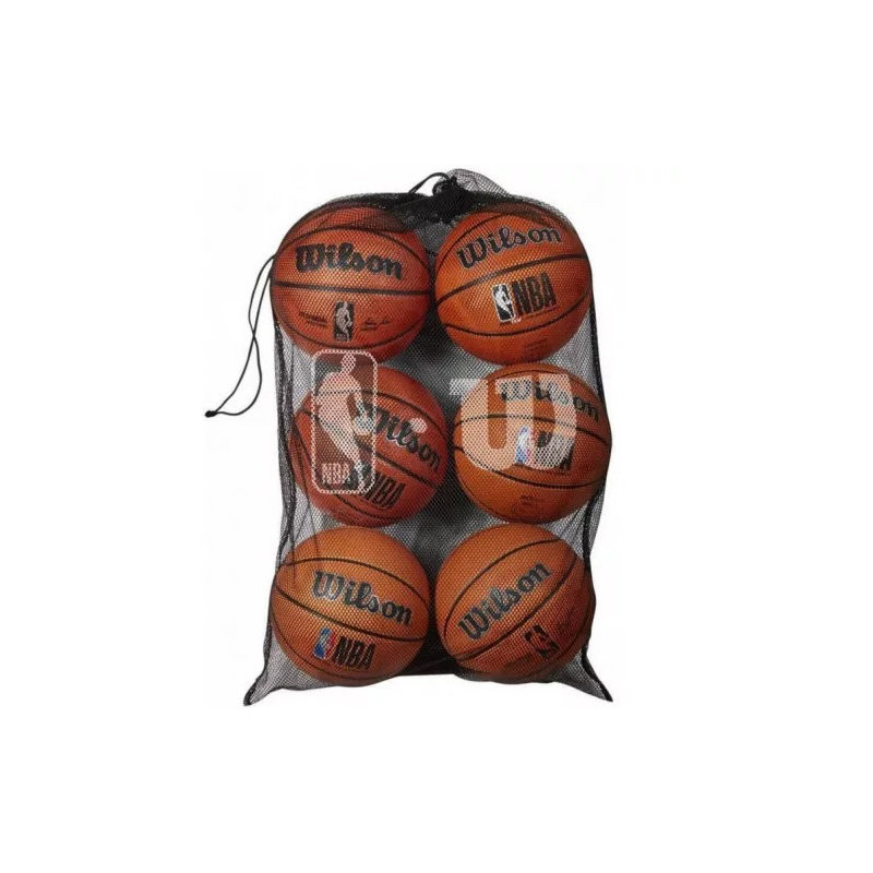 Сітка для м'ячів W NBA 6 BALL MESH CARRY BAG BK Wilson WTBA70030 чорний колір