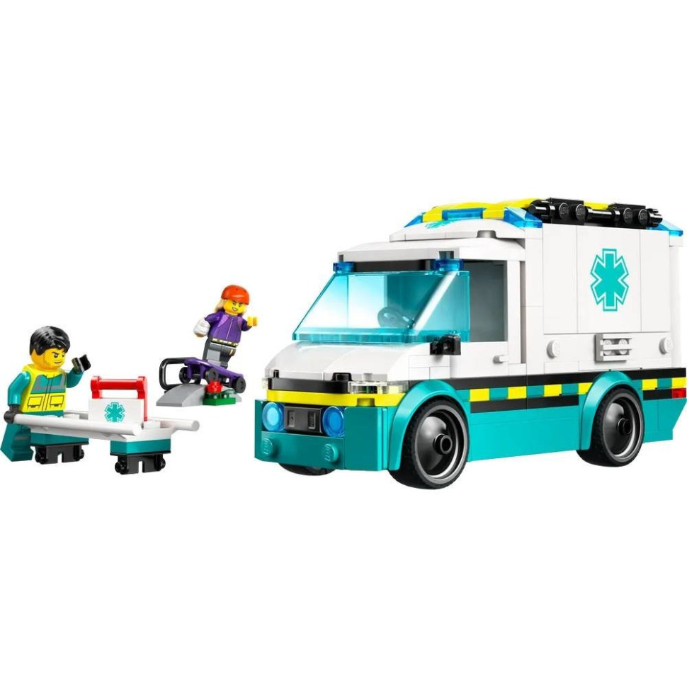 Конструктор детский Скорая помощь LEGO 60451, 184 детали