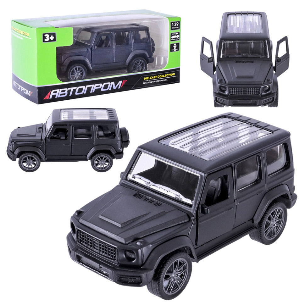 Машинка инерционная Джип АВТОПРОМ AP4393(Black) масштаб 1:43