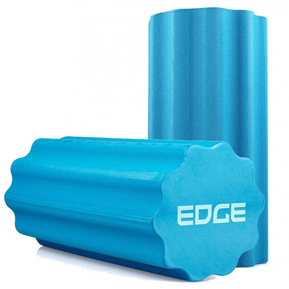 Масажний ролик YOGA Roller EDGE ERO3-30 BLUE, профільований, EVA, 30*15см
