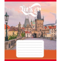 Тетрадь ученическая "Гоу" Leader 036-580075L-2 в линию, 36 листов 