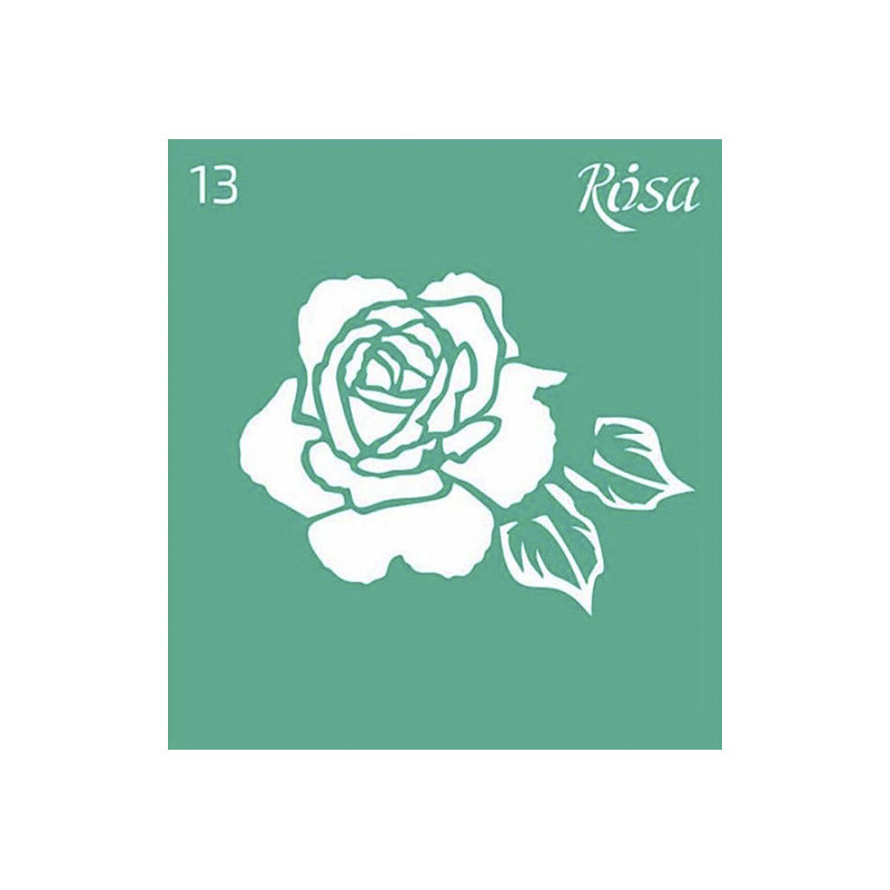 Багаторазовий трафарет Rosa 3625113 самоклеючий, №13, 9х10 см, серія