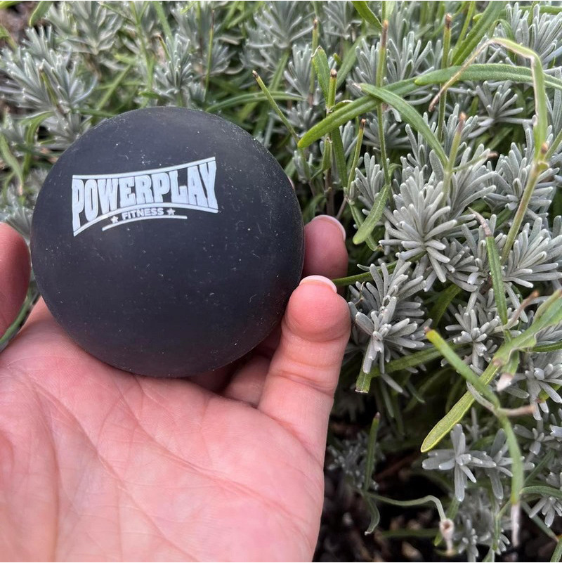 Масажний силіконовий м'яч PP-4354 Silicone Lacrosse Ball PowerPlay PP-4354_Black
