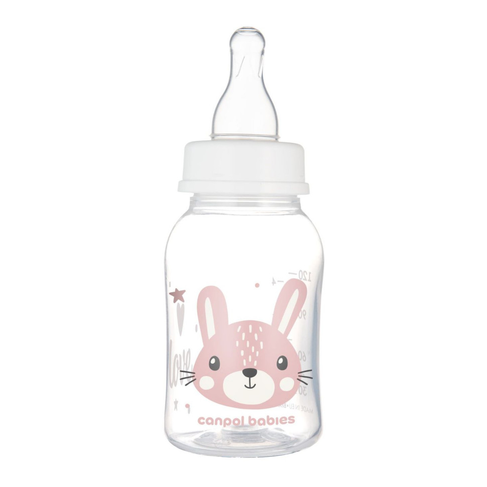 Дитяча стандартна пляшечка Cute animals Canpol babies 11/851_pin 120 мл