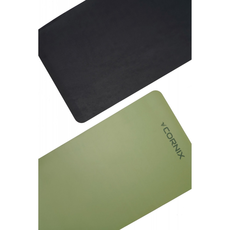 Килимок спортивний для йоги та фітнесу Cornix XR-0321 Green 183 x 68 x 0.4 см