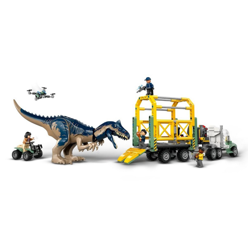 Конструктор Jurassic World Місії Вантажівка для перевезення алозавра LEGO 76966, 588 деталей