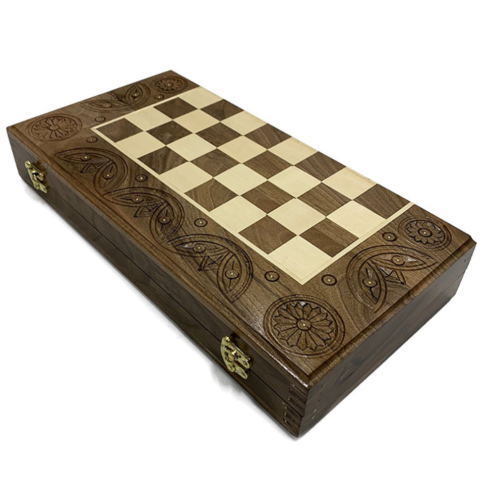 Игра настольная 3 в 1 Set Game Newt NR-3535, (шахматы, шашки, нарды)