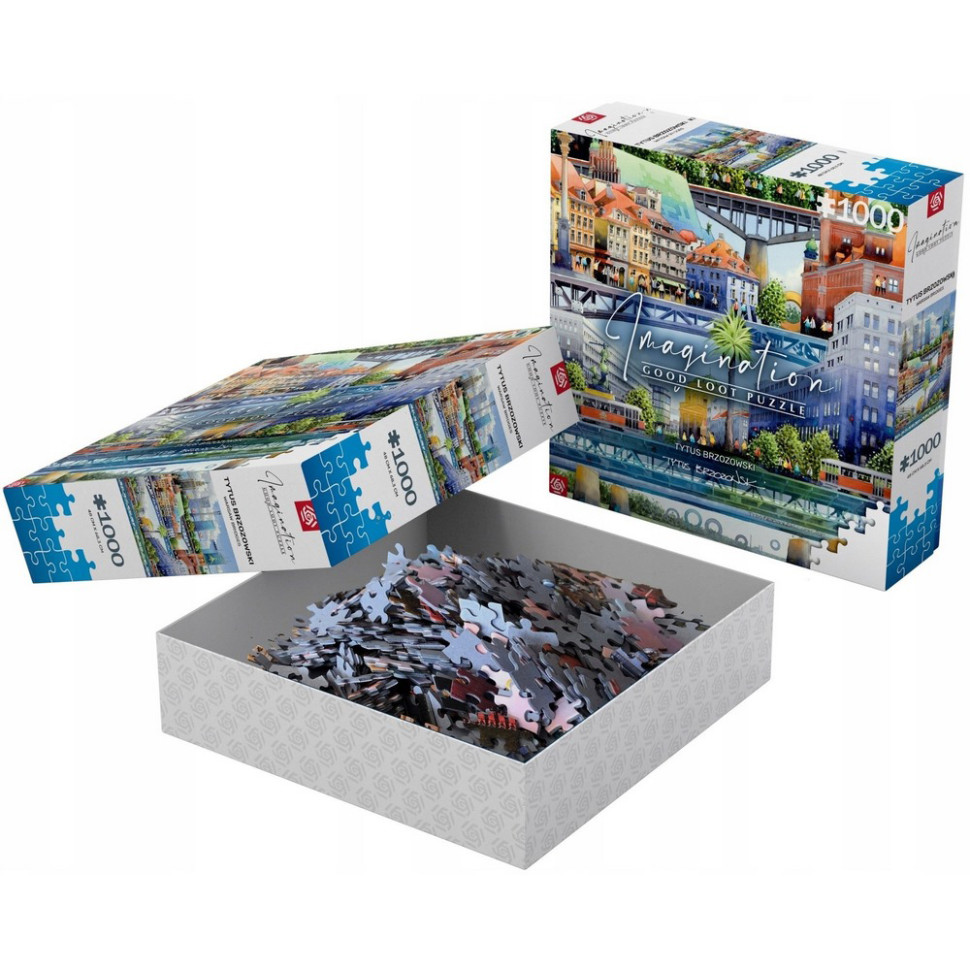 Пазл классический Imagination: Tytus Brzozowski Warsaw Bridges GoodLoot 5908305239666, 1000 элементов