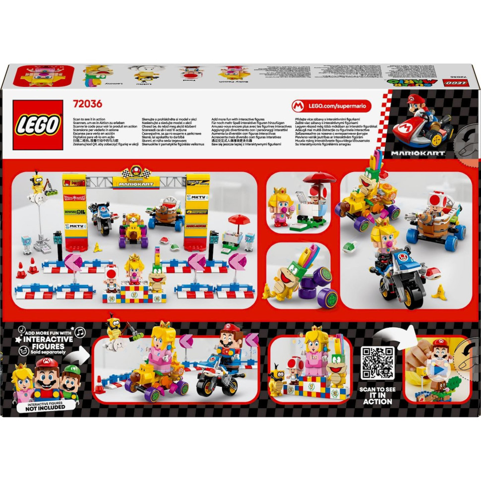 Конструктор LEGO Super Mario Mario Kart – Baby Peach & Grand Prix. Набір 72036, 823 деталі