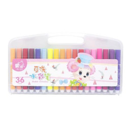Набор фломастеров "Water color pen" Bambi 229-36(Pink) 36 цветов