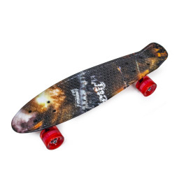 Скейт Penny Board "Битва" Bambi 1839266527 колеса со светом 75 кг