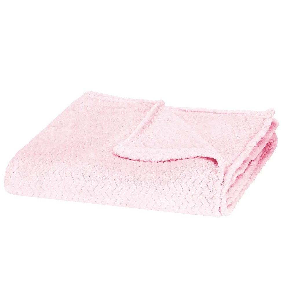 Плед-покривало Extra Soft Springos HA7152 рожевий 200x220 см