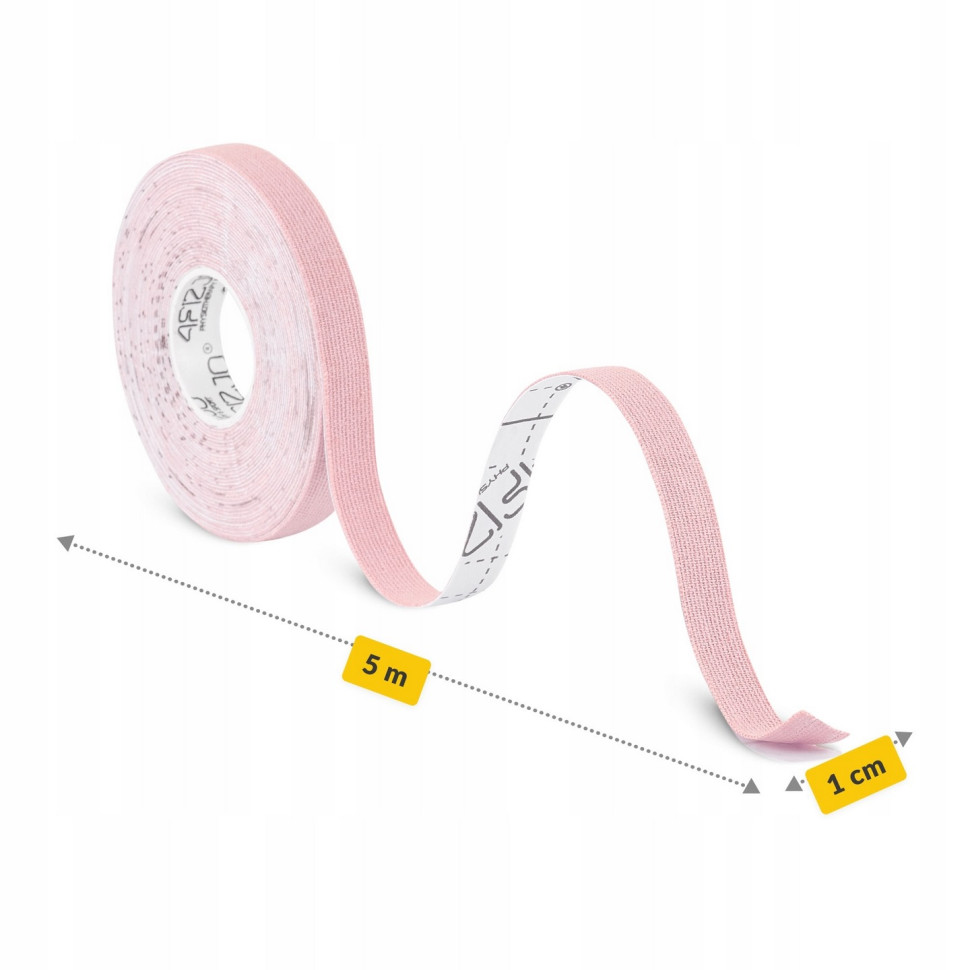 Стрічка кінезіологічна 4FIZJO P-5905973400794 Light Pink 1 см x 5 м, кінезіо тейп