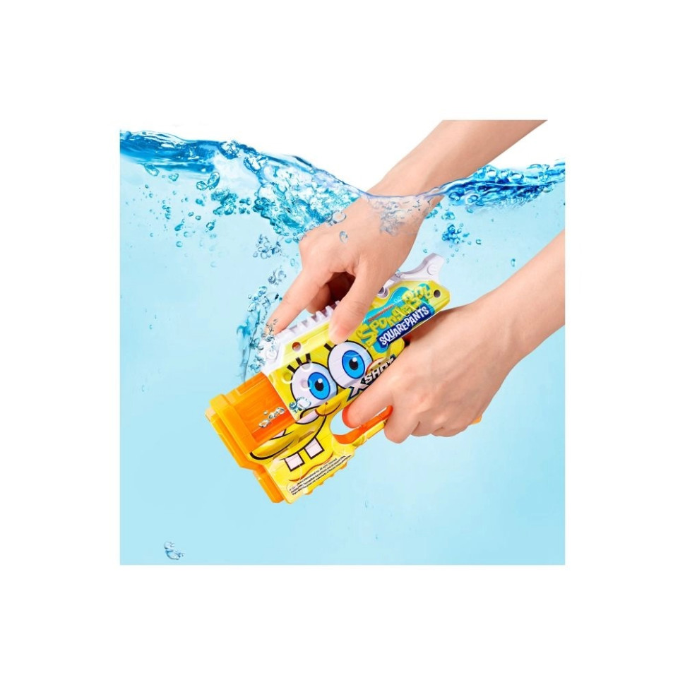 Водный бластер Fast Fill Spongebob X-Shot 118199A желтый, стреляет на расстояние до 9 метров