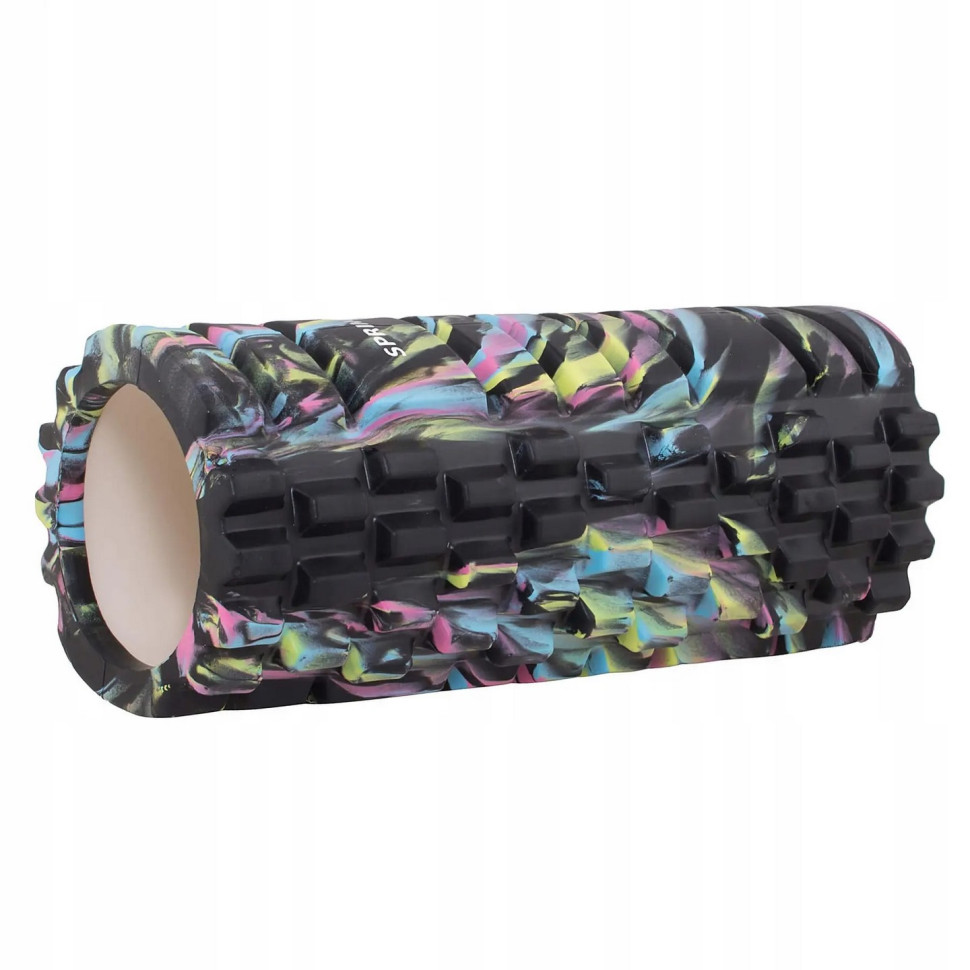 Масажний ролик (валик, ролер) Springos FR0018 Mix Color 33 x 14 см