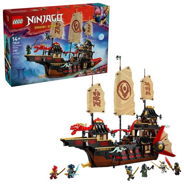 Конструктор Ninjago Щедрость храма LEGO 71848, 2387 деталей