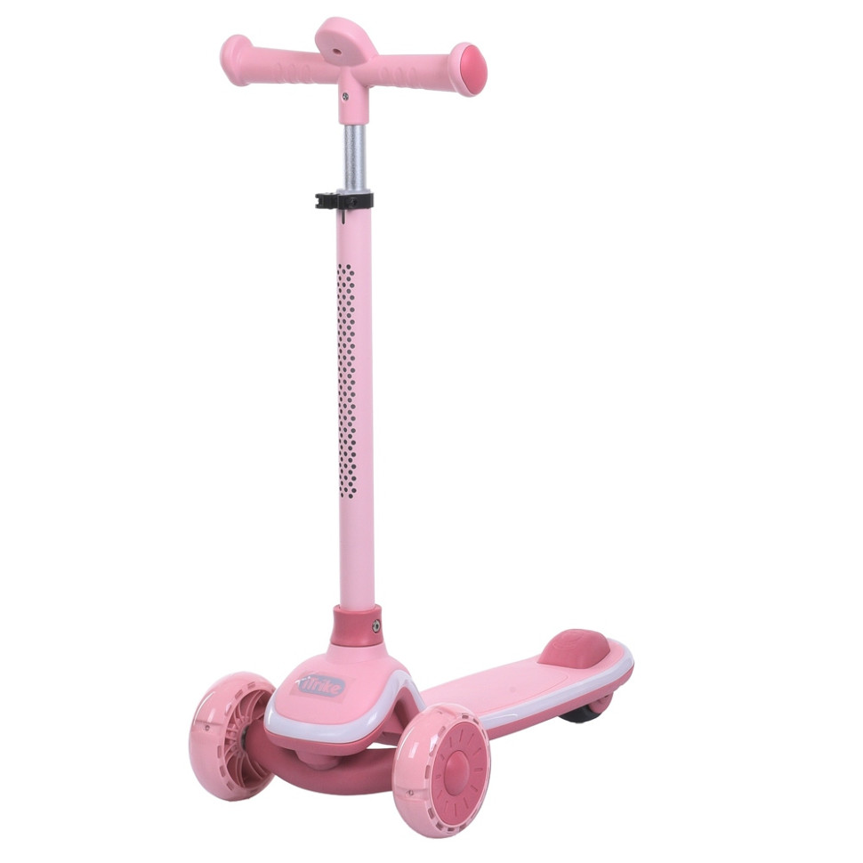 Дитячий самокат 3-х колісний Turbo Trike 5566-pink, до 25 кг