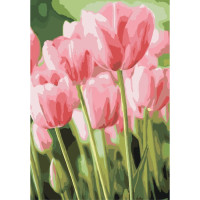 Картина по номерам Идейка Букеты "Весенние тюльпаны" 35х50см KHO2069