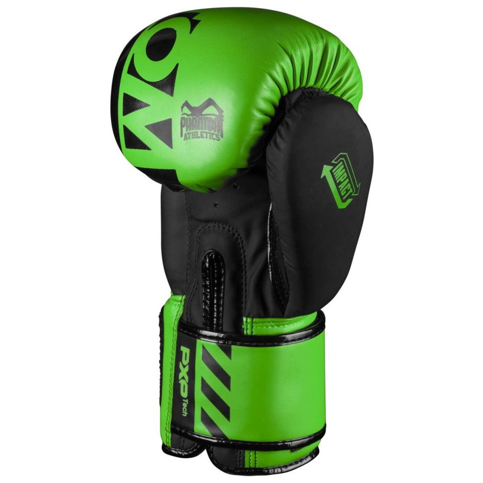 Боксерские перчатки APEX Neon Phantom PHBG2883-14 Green 14 унций (капа в подарок)