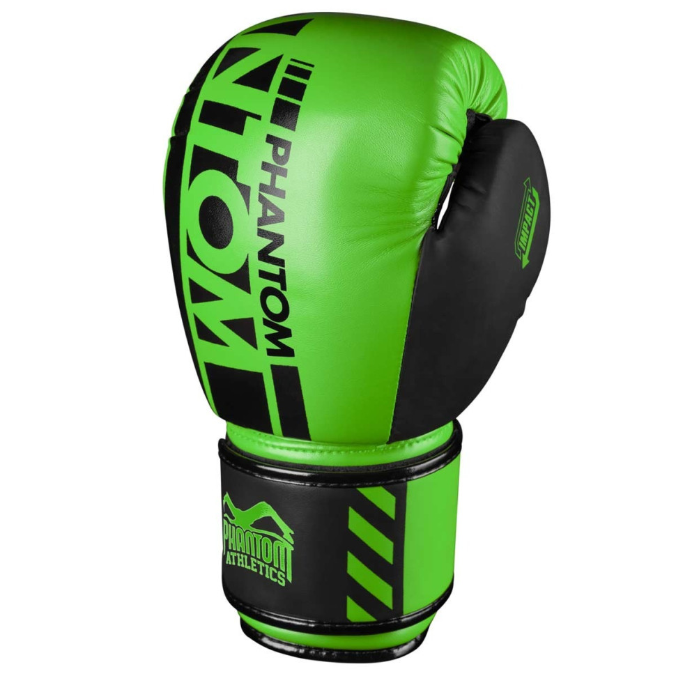 Боксерские перчатки APEX Neon Phantom PHBG2883-14 Green 14 унций (капа в подарок)